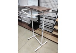 Стійка для одягу L0.6хH1.4 двостороння з полицею (біла)